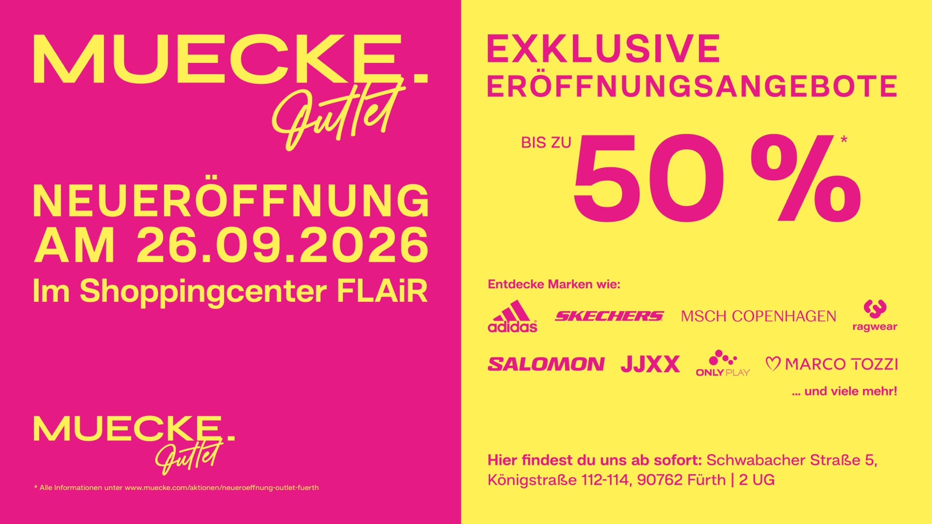 Neueröffnung: MUECKE. Outlet